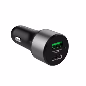 Crong Power auto lādētājs 63W – USB-C PD 45W auto lādētājs + USB QC 3.0 18W (melns)