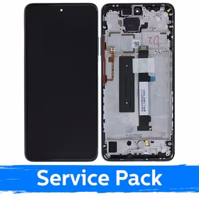 LCD displejs saderīgs ar Xiaomi Mi 10T Lite 5G ar rāmi / Pearl Gray / (Service Pack)