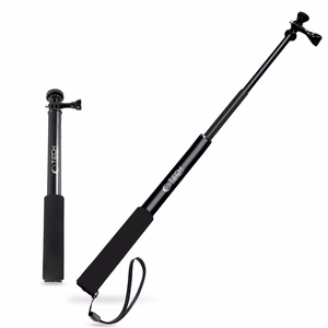 Tech-Protect GA100 Monopad & Selfie Stick priekš GoPro / DJI - melns