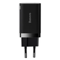 BASEUS lādētājs USB A + Type C PD QC3.0 30W CCSUPP-E02/CCCJG30UE melns