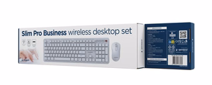 GEMBIRD KBS-WPS-01-W-CYRL bezvadu tastatura un pele, kirilica, balta