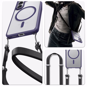 Spigen Ultra Hybrid Mag MagSafe maciņš priekš Samsung Galaxy S26 - caurspīdīgs violets