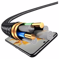 USAMS kabelis 4in1 2xUSB-C/Lightning/MicroU SB 15W 1,2m Aluminum Alloy Data Cable Sufeng Series SJ739USB101 (US-SJ739)