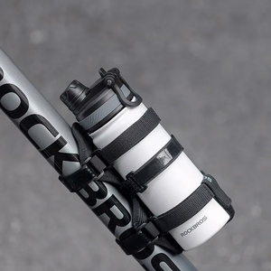 Rockbros 50210064001 Velcro velosipēda siksna Bluetooth skaļrunim vai ūdens pudelei - melna
