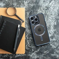 ELECTRO MAG COVER viedtālruņa apvalks saderīgs ar Magnētisko IPHONE 16 Pro zils titāns