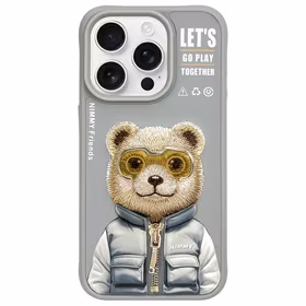 Nimmy Cool&Cute 2.0 viedtālruņa apvalks iPhone 15 Pro - pelēks