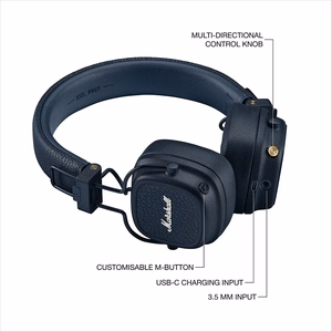 Wireless headphones Marshall Major V On-Ear Bluetooth midnight zils