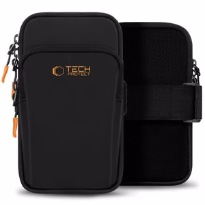 Tech-Protect M7 Universālais sporta apvalks - Melns un oranžs