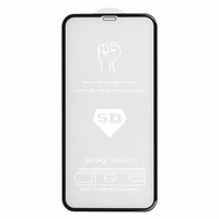 Rūdīts stikls pilnīgas līmes 5D IPHONE 11 PRO MAX melns