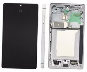 LCD screen Samsung S938 S25 Ultra ar touch screen un frame Titanium Sudrabs Zils original (assembled service pack)