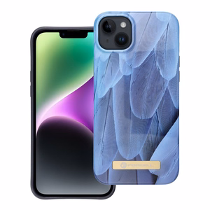 FORCELL F-PROTECT Mirage viedtālruņa apvalks saderīgs ar MagSafe IPHONE 14 Plus zilais putns