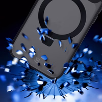 3mk Smoke magnētiskais viedtālruņa apvalks ar statīvu iPhone 17 Pro Max - melns