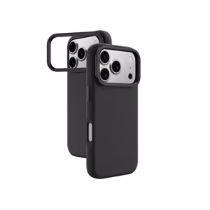 AmazingThing Glamour чехол для iPhone 17 Pro с подставкой - чёрный