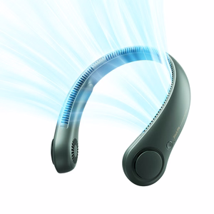 Jisulife Life3 pārnēsājams USB kakla ventilators, zaļš