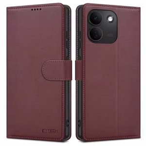 Tech-Protect Wallet maciņš Xiaomi Redmi Note 17 Pro Max 5G, bordo