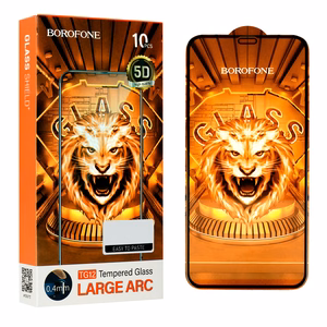 Borofone rūdītais stikls TG12 pilns ekrāns 5D Iphone 12 Pro Max - 10 gabali
