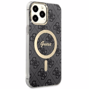 Guess GUHMP13XH4STK iPhone 13 Pro Max 6.7" melns/melns cietais apvalks 4G MagSafe