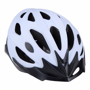Dunlop regulējama MTB velosipēda ķivere, L izmērs, 58–61 cm, balta un melna