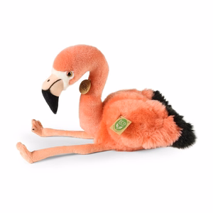 Rappa videi draudzīga reālistiska plīša rotaļlieta – flamings, 36 cm