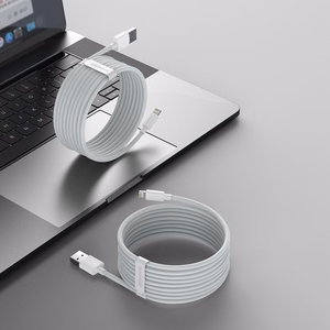 Baseus kabelis Simple Wisdom USB - Lightning 1,5 m 2,4A balts 2 gab.