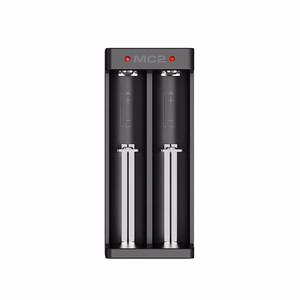 Li-ion 18650 akumulatoru lādētājs ar USB-C, 2 sloti
