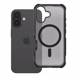 Maciņš priekš iPhone 16 Forcell F-Protect BumperX Premium saderīgs ar MagSafe melns