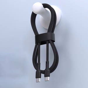 Dudao L9C 65W USB-C - USB-C kabelis 1m - melns