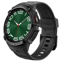 Spigen Rugged Armor Pro apvalks ar siksniņu Samsung Galaxy Watch 6 Classic (47mm) - melns