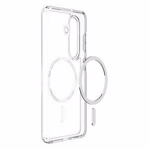 Spigen Ultra Hybrid Mag MagSafe maciņš priekš Samsung Galaxy S26 Plus caurspīdīgs un balts