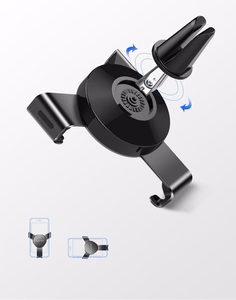 Ugreen auto gravitācijas turētājs ventilācijas restēm pelēks (50564)