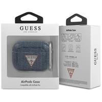 Guess GUACAPTPUJULDB AirPods Pro apvalks tumši zils/tumši zils Jeans kolekcija