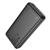 Ārējā baterija Power Bank Hoco J87A Type-C PD 20W+Quick Charge 3.0 20000mAh melna