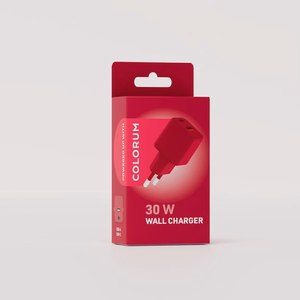 COLORUM wall lādētājs USB-A + USB-C PD 30W CLS30-AC-02 xMagenta