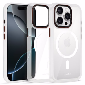 Liavec Hybrid Magsafe Clear Case for Iphone 15 Pro Max