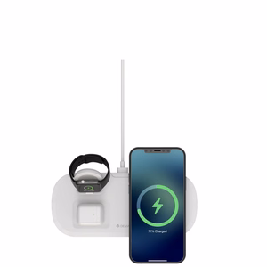 Devia bezvadu lādētājs 3in1 Smart 15W balts