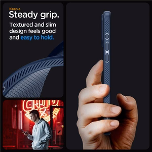 SPIGEN case LIQUID AIR for IPHONE 15 Pro Max navy blue