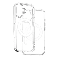 Anti Shock 1,5 mm Mag case for iPhone 16 Pro Max 6,9" transparent big hole + button