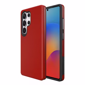 Perfekcionistu trīsstūra korpuss Samsung S908 S22 Ultra 5G sarkans