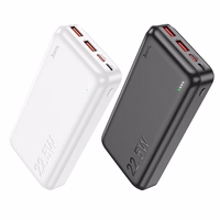 Portatīvais lādētājs (m) Hoco 20000 mAh QC PD 3A 22,5W J101A balts