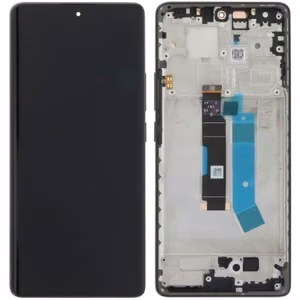 LCD ekrāns Xiaomi Redmi Note 14 Pro 4G ar skārienekrānu ar rāmi melns OLED