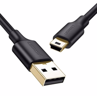 Ugreen USB cable - mini USB 480 Mbps 2m US132 (melns)
