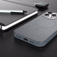 Glitter Thin Mag maciņš for iPhone 17 Pro 6,3" melns