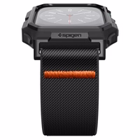 Spigen Lite Fit Pro apvalks ar siksniņu Apple Watch 4/5/6/7/8/9/SE (44/45 mm) - matēts melns