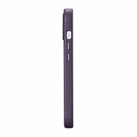iCarer ādas apvalks iPhone 14 Tumši violets (WMI14220705-DP) (MagSafe saderīgs)