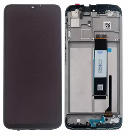 LCD screen Xiaomi Redmi 9T/Redmi Note 9 4G 2021/Poco M3 ar touch screen ar frame Melns ORG