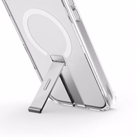 Uniq Eleva viedtālruņa apvalks ar Vertica statīvu iPhone 16 Pro - caurspīdīgs