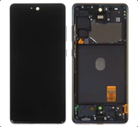 LCD ekrāns Samsung G780F S20 FE ar skārienjūtīgo ekrānu un rāmi oriģināls Cloud Navy (servisa pakete)