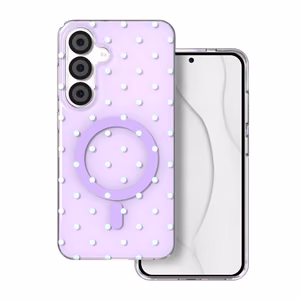 Bubble Dots Mag чехол для Samsung S24 / S25, фиолетовый