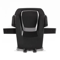 Teleskopiskais automobiļu turētājs telefonam – uz paneļa vai priekšējā stikla - melns