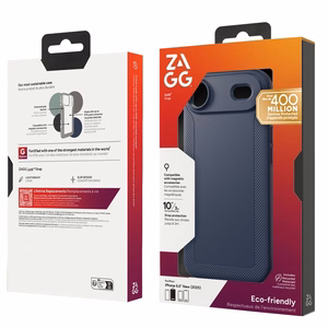 ZAGG case LUXE SNAP compatible with MagSafe for IPHONE 17 Air navy
